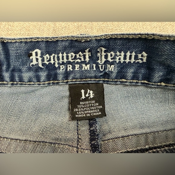 Boy’s Request Jeans Size 14 Straight 0073 - Picture 6 of 9